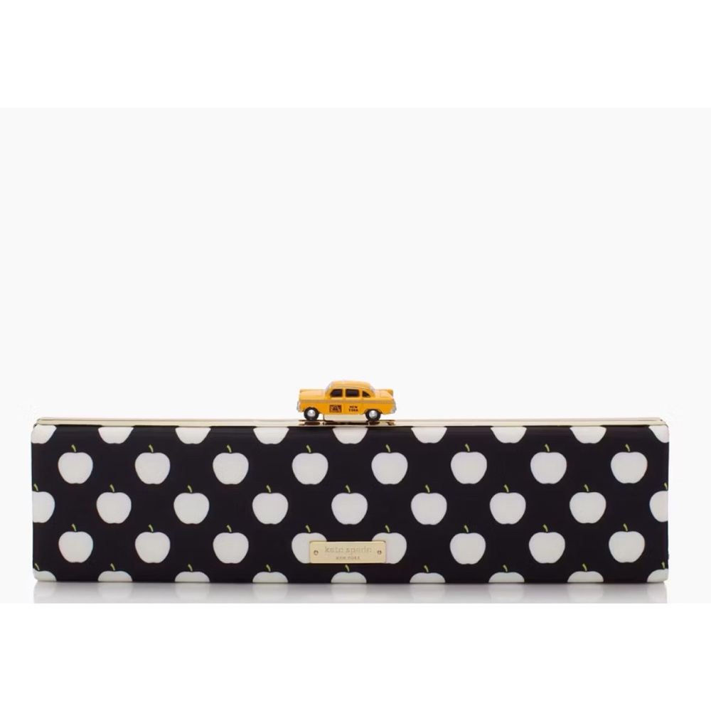 Rare Kate Spade Novelty Clutch Bag Far From The Tree Taxi/Off Duty Big Apple